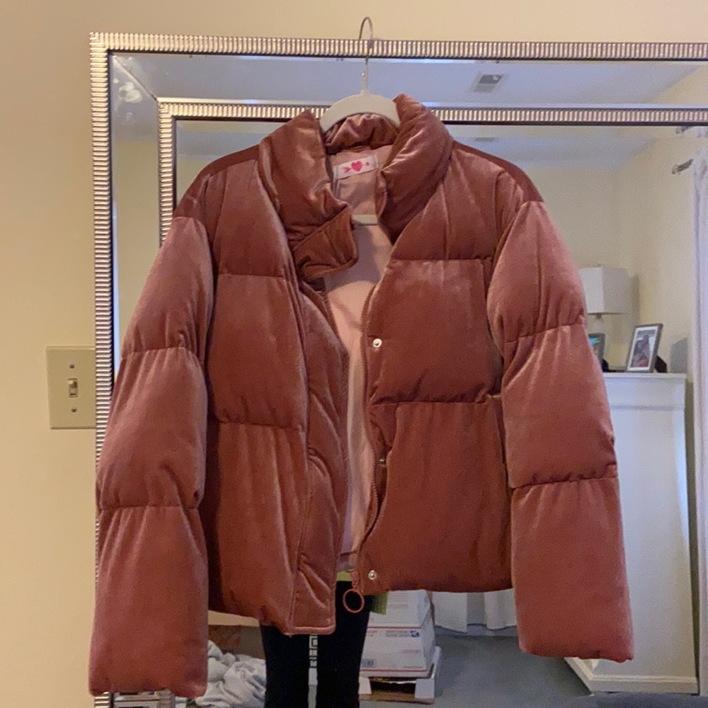 pink jacket